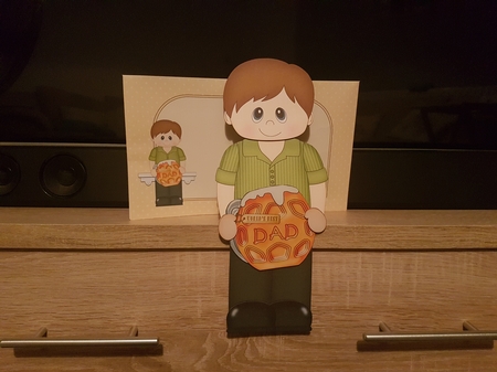 3D On the Shelf Card Kit - Jaxon is the Worlds Best Dad by Hayley Griffiths