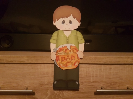 3D On the Shelf Card Kit - Jaxon is the Worlds Best Dad by Hayley Griffiths