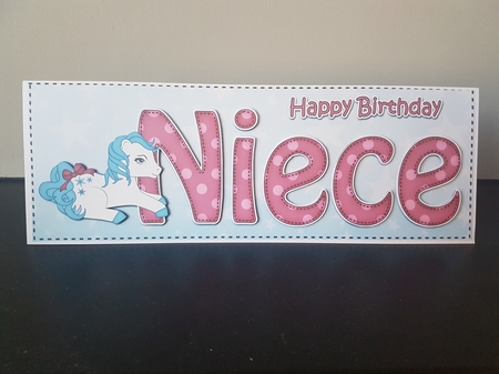 Large DL Happy Birthday NIECE 3D decoupage by Hayley Griffiths