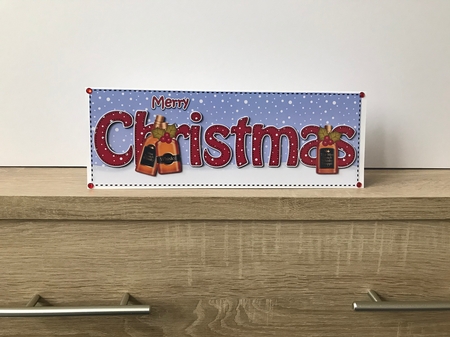 Large DL MERRY CHRISTMAS 3D decoupage  by Hayley Griffiths