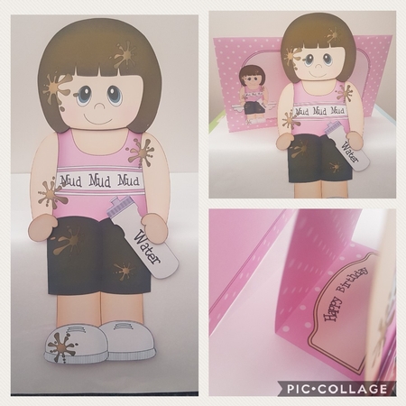3D On the Shelf Card Kit - Danni is doing the Mud Run! by Hayley Griffiths