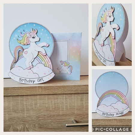 7 x C5 Cute Unicorn envelopes Kit  by Hayley Griffiths