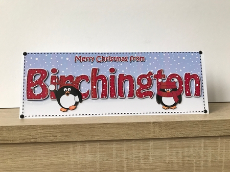 Large DL Merry Christmas from BIRCHINGTON 3D decoupage by Hayley Griffiths
