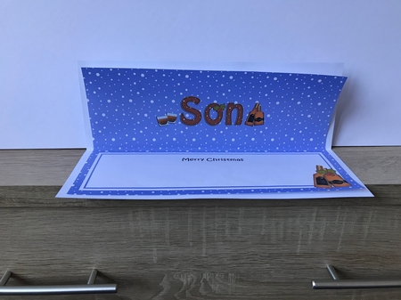 Large DL Merry Christmas SON with Whisky insert by Hayley Griffiths