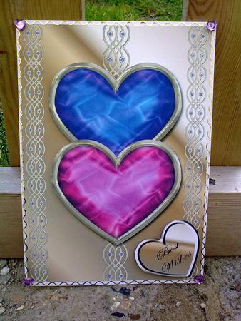 Two Hearts Quick Card by Hayley Griffiths
