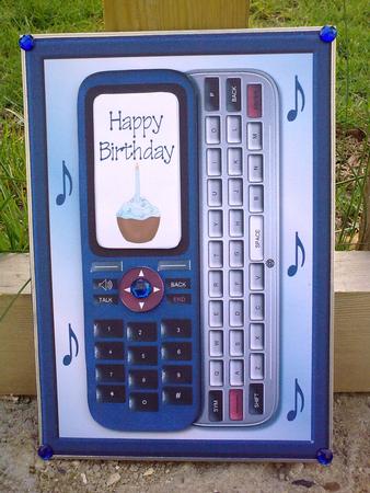 Blue Phone Quick Card by Hayley Griffiths