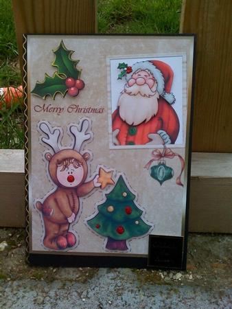 Youve Been Framed Santa by Hayley Griffiths