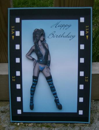 Sexy Lady in Film Strip Step by Step by Hayley Griffiths