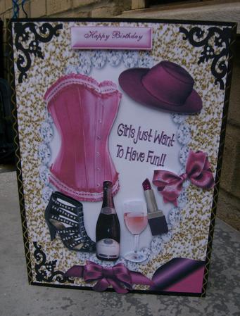 Cerise/black Ladies Accessories by Hayley Griffiths