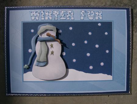 Winter Fun Step by Step Card Front by Hayley Griffiths