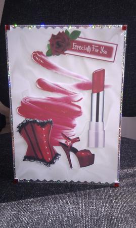 Red Lipstick & Swirls, Red Accessories by Hayley Griffiths