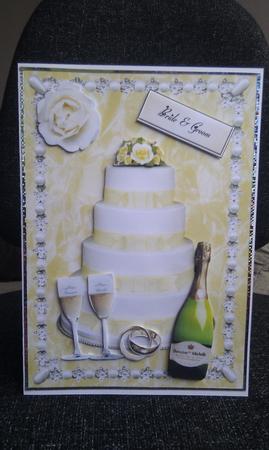 Champagne & Wedding Cake by Hayley Griffiths