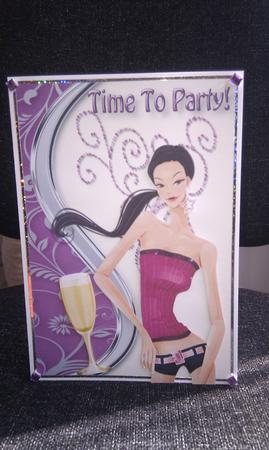 Party Girl with Bubbly by Hayley Griffiths