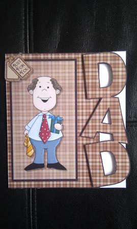 Dad Over the Edge Card with Decoupage by Hayley Griffiths