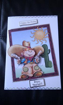 Birthday Wishes Cowboy Step by Step by Hayley Griffiths