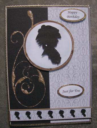 Cameo Silhouettes with Lace 2 by Hayley Griffiths