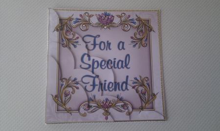 Bejeweled Sentiment - Special Friend - Corner Stacker by Hayley Griffiths