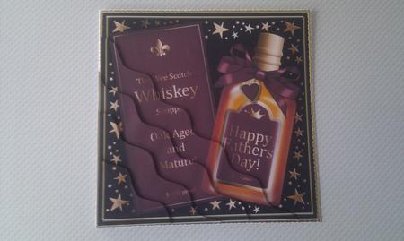 Fathers Day Whisky Wavy Corner Side Stacker Topper by Hayley Griffiths