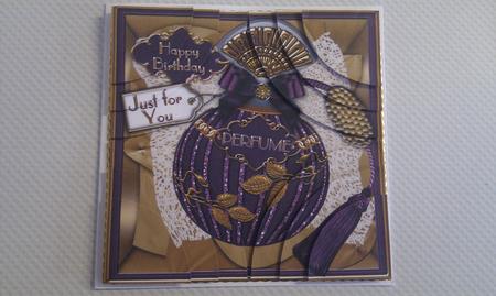 Amethyst Birthday Perfume 5in Rounded 4 Corner Stacker by Hayley Griffiths