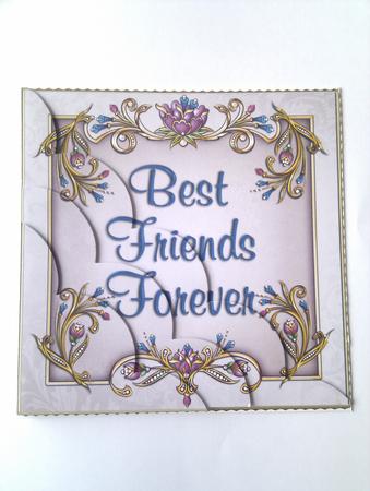 Bejeweled Sentiment - Best Friends - Corner Stacker by Hayley Griffiths