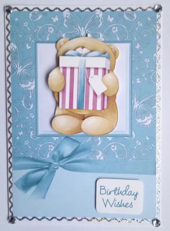 Luxurious A5 Floral & Butterfly Card Fronts with Bow by Hayley Griffiths