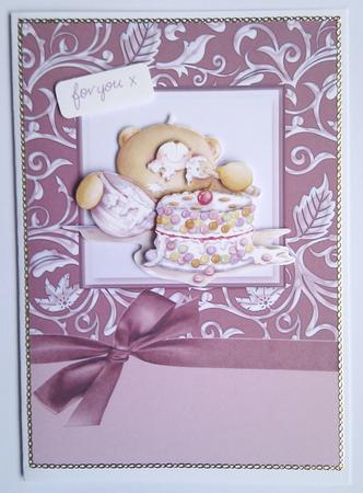 Luxurious A5 Floral & Butterfly Card Fronts with Bow by Hayley Griffiths