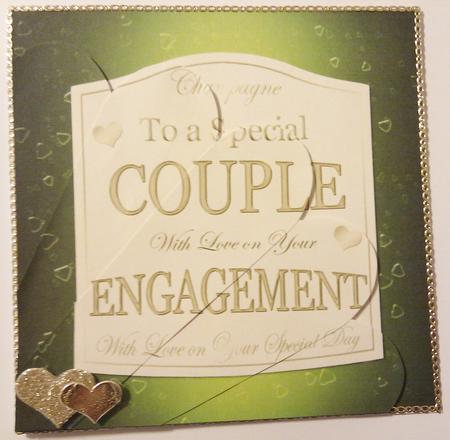 Engagement Champers Wine Label Fan Pyramage Topper by Hayley Griffiths