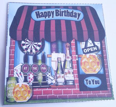 The Little Pub Shoppe Wavy Corner Side Stacker Topper by Hayley Griffiths