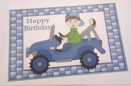 Boys in Blue & Red Trucks, Toppers by Hayley Griffiths