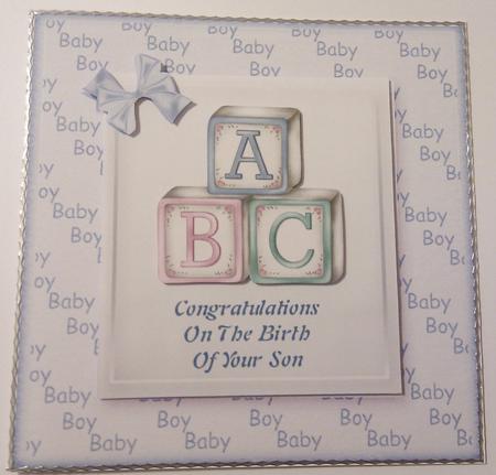 Baby Boy Building Blocks by Hayley Griffiths