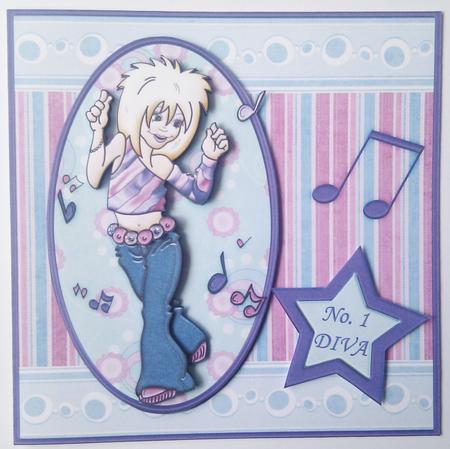 Teen Diva Topper & Decoupage by Hayley Griffiths