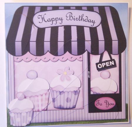 The Little Cupcake Shop Fan Pyramage Topper by Hayley Griffiths