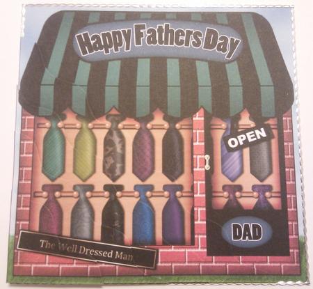 The Little Tie Shop Fathers Day Wavy Corner Topper by Hayley Griffiths