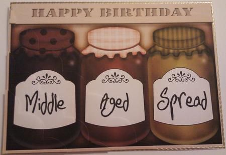 A5 Novelty Middle Aged Birthday Jams N Chutney by Hayley Griffiths