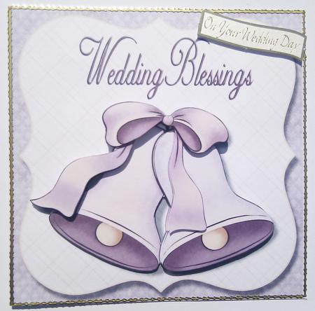 Wedding Blessings Wedding Bells Quick Card Front by Hayley Griffiths