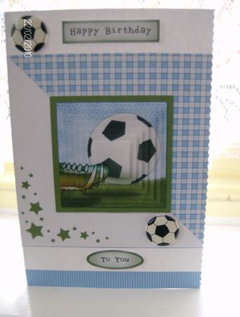 Football Quick Card with Pyramage by Hayley Griffiths