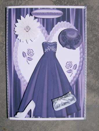 Elegant Purple Evening Dress by Hayley Griffiths