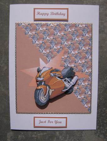 Rusty Colour Motorbike by Hayley Griffiths