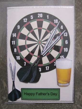 Father's Day Darts & Dartboard by Hayley Griffiths