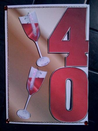 40 Shaped Decoupage Quick Card Front by Hayley Griffiths