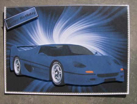 Blue Sports Car by Hayley Griffiths