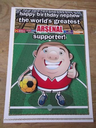 Arsenal Football Club Happy Birthday Nephew by Hayley Griffiths