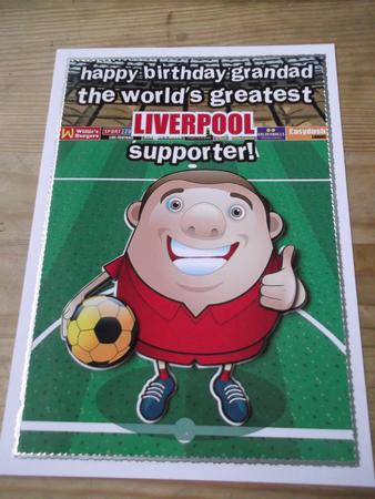 Liverpool Football Club Happy Birthday Grandad by Hayley Griffiths