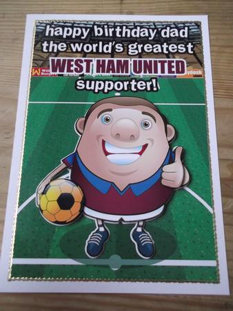 West Ham United Football Club Dad by Hayley Griffiths