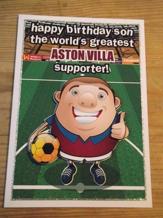 Aston Villa Football Club Happy Birthday Son by Hayley Griffiths