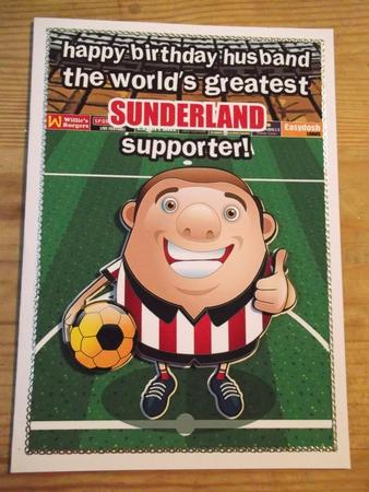 Sunderland Football Club Happy Birthday Husband by Hayley Griffiths