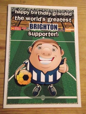 Brighton Football Club Happy Birthday Grandad by Hayley Griffiths