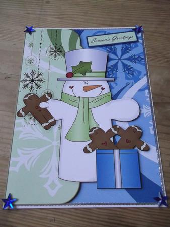 Snowman with Gingerbread by Hayley Griffiths