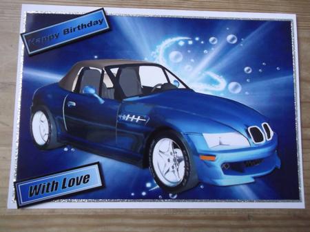 Light Blue Sports Car by Hayley Griffiths
