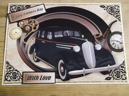 1936 Sedan in Optical Steampunk Frame with Pipe by Hayley Griffiths